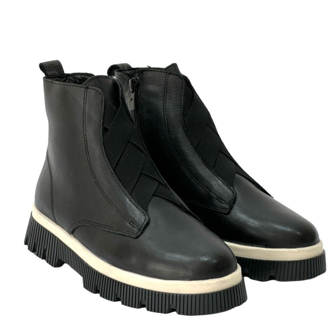 Çapraz Bantlı Hakiki Deri 4 Cm Tabanlı Tasarım Bot