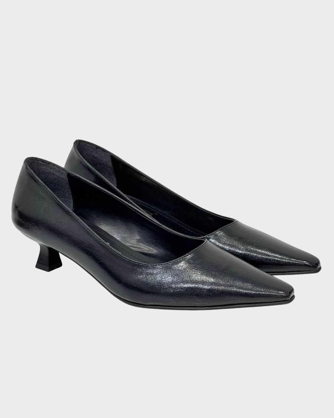 Fındık Topuklu Tasarımlı Sade Rahat Stiletto