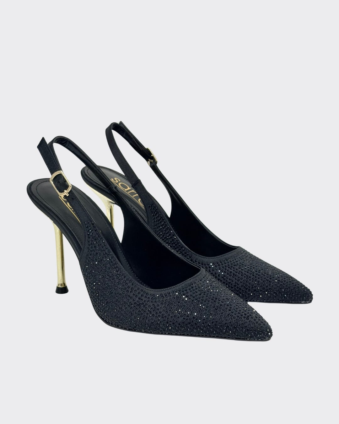 Full Taş İşlemeli 10 Cm Topuklu Stietto