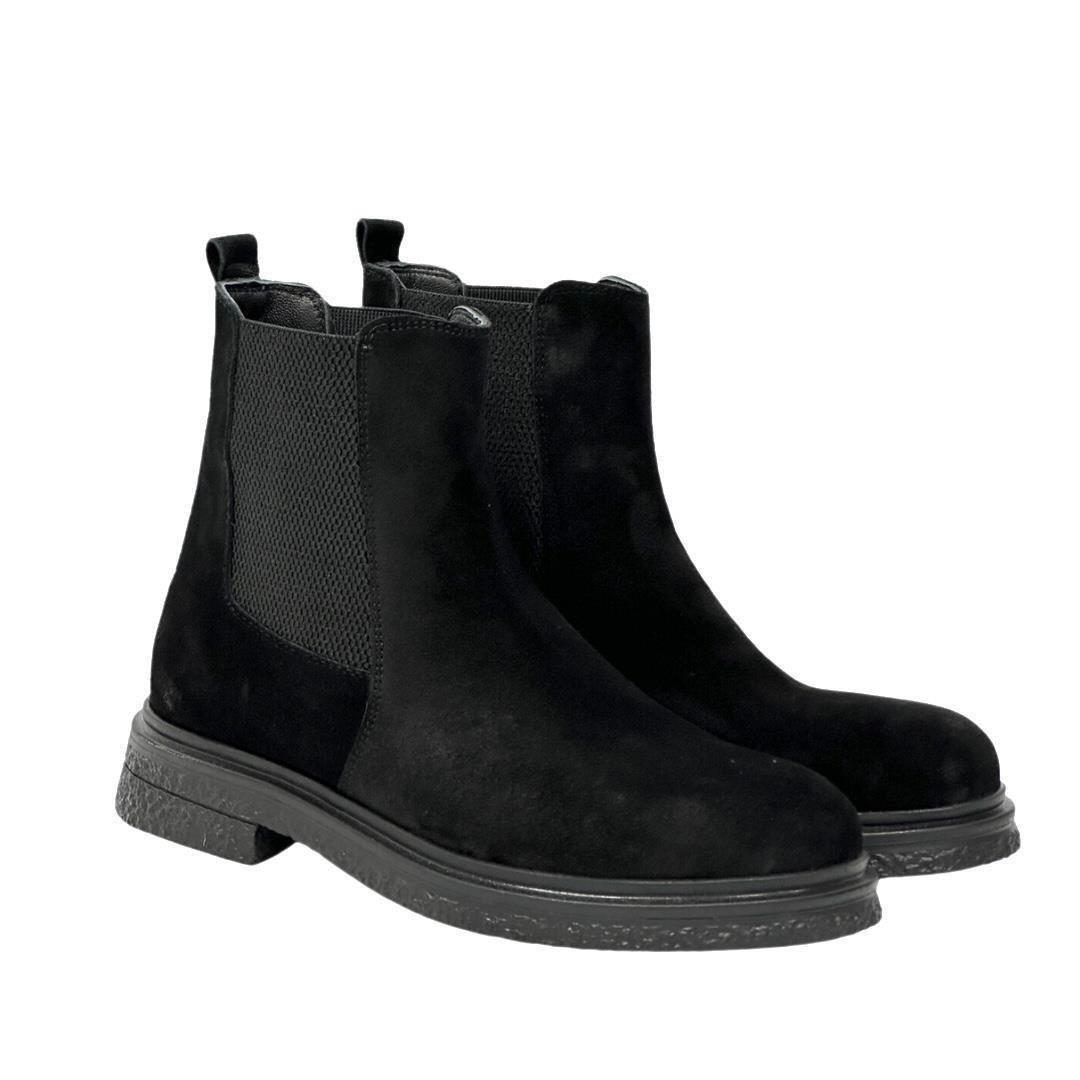 Hakiki Deri 3 Cm Kauçuk Tabanlı Bot