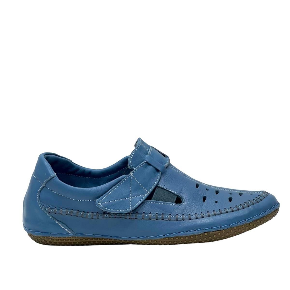 Hakiki Deri Delikli Ortopedik 1 Cm Tabanlı Ayakkabı