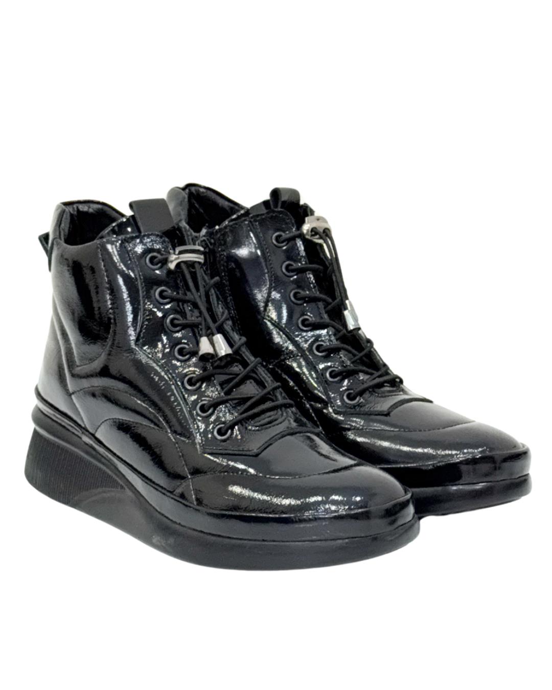 Hakiki Deri Fermuar Detaylı Spor Bot