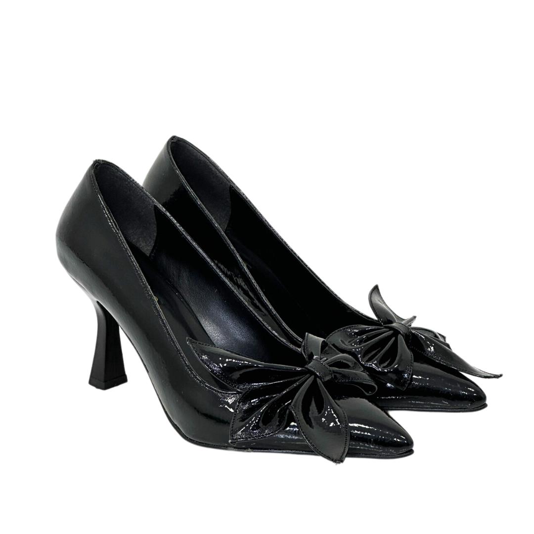 Rugan 9 Cm Topuklu Fiyonk Tasarımlı Stiletto