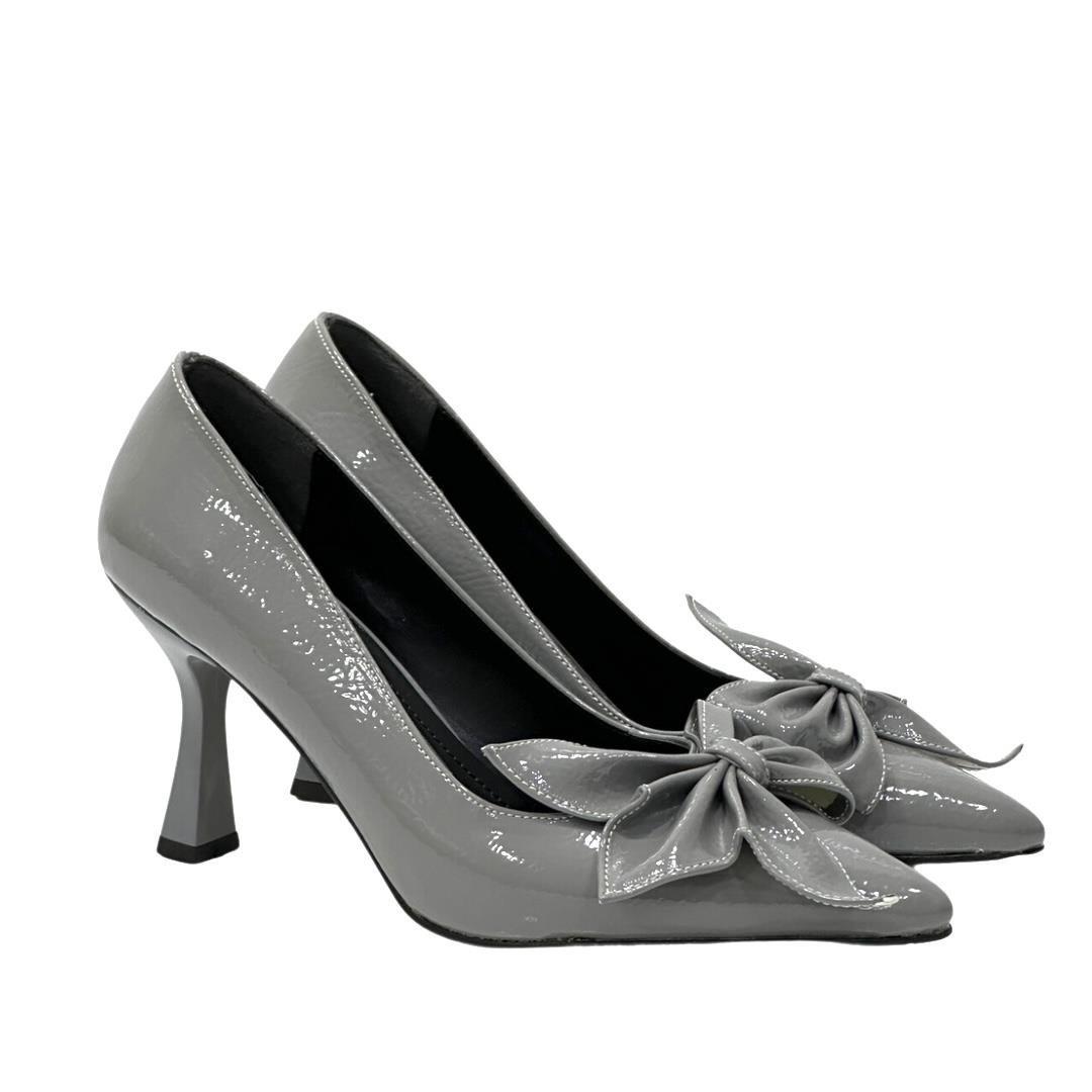 Rugan 9 Cm Topuklu Fiyonk Tasarımlı Stiletto