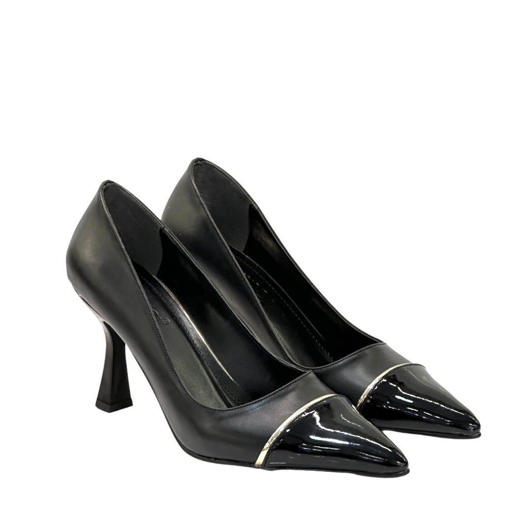 Rugan Burun Detaylı 9 Cm Topuklu Klasik Stiletto