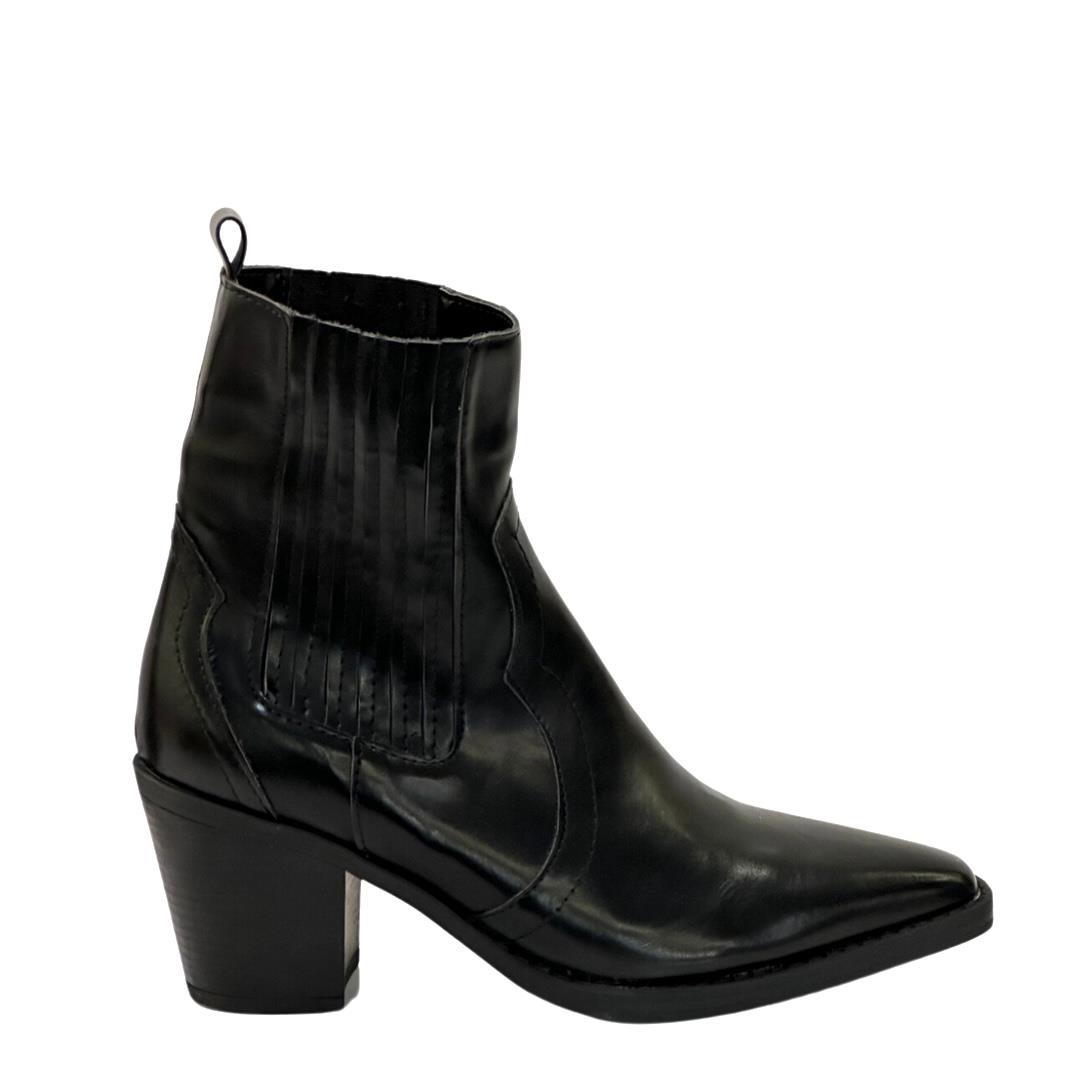 Sade Bohem Tasarımlı 7 Cm Topuklu Bot