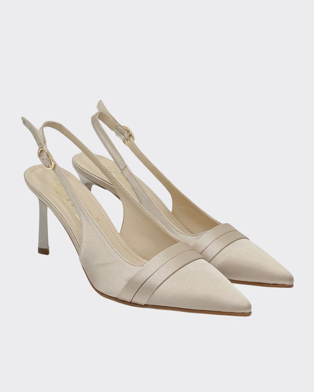 Saten 9 Cm Rahat Topuklu Stiletto