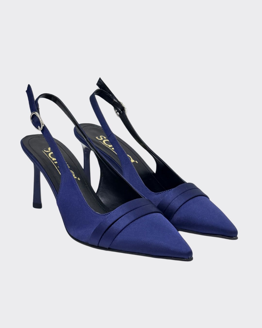 Saten 9 Cm Rahat Topuklu Stiletto