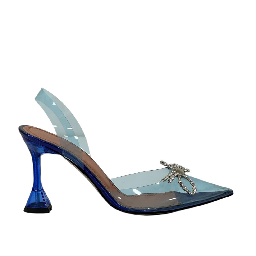 Şeffaf Tasarım Tokalı 9 Cm Topuklu Stiletto
