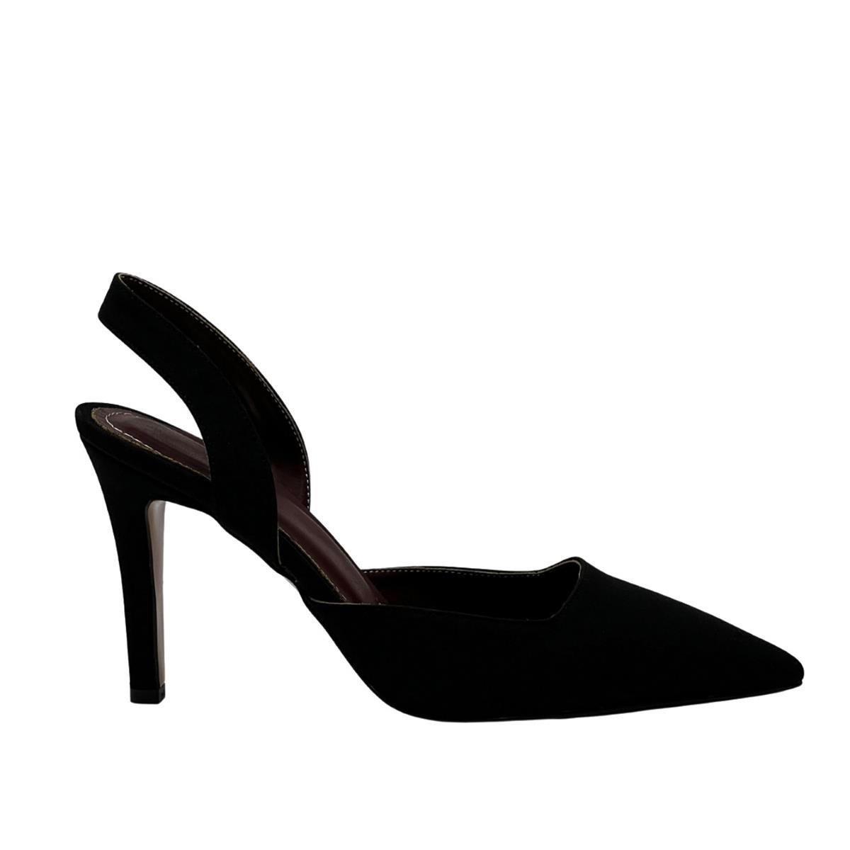 Siyah 10 Cm Rahat Topuklu Stiletto