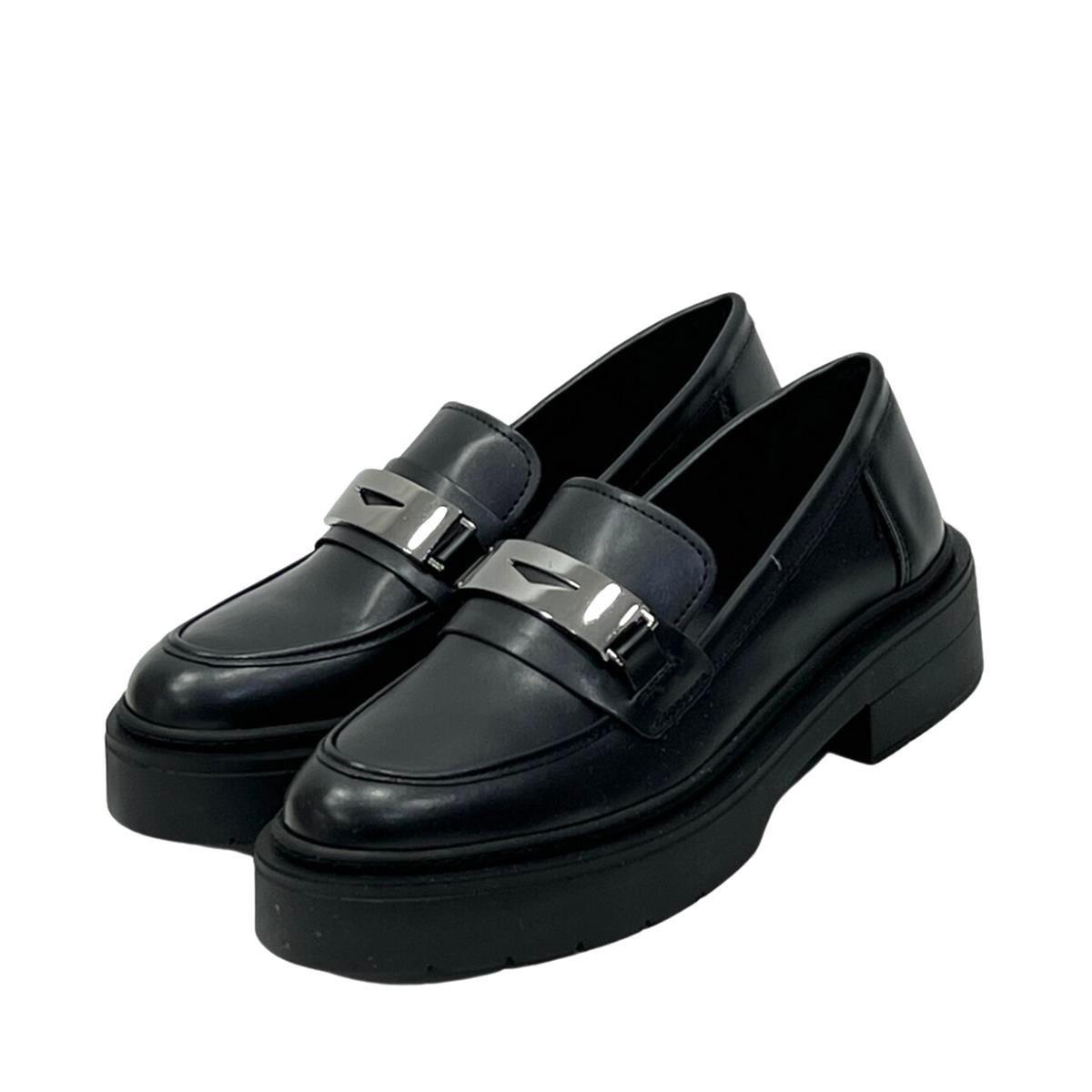 Siyah Mat 4 Cm Tabanlı Loefer