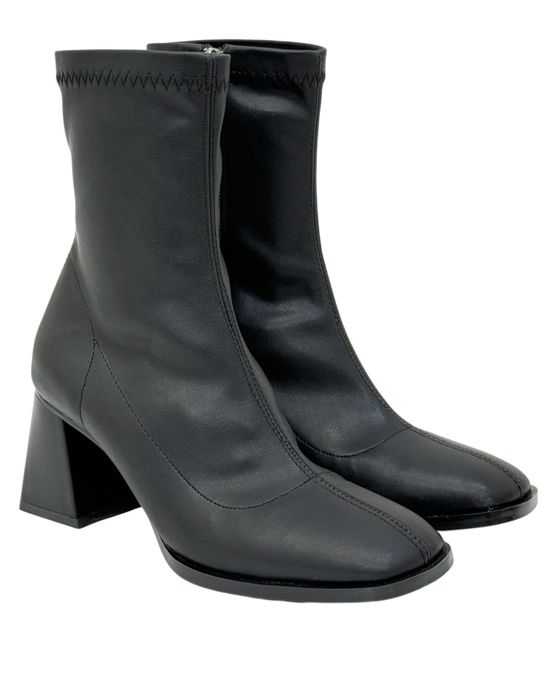 Streç 6 Cm Kalın Topuklu Bot