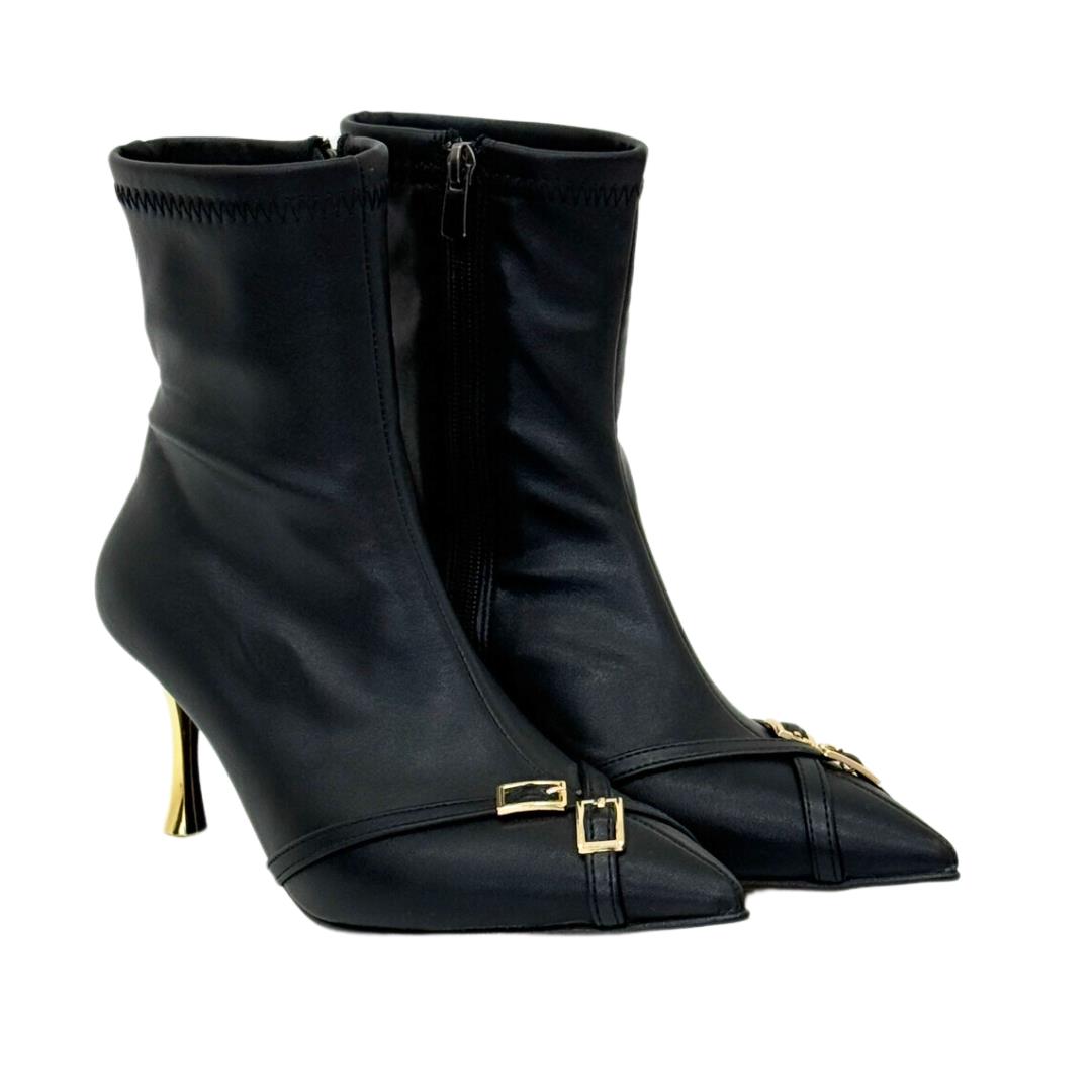 Toka Detaylı Rahat Stiletto Bot