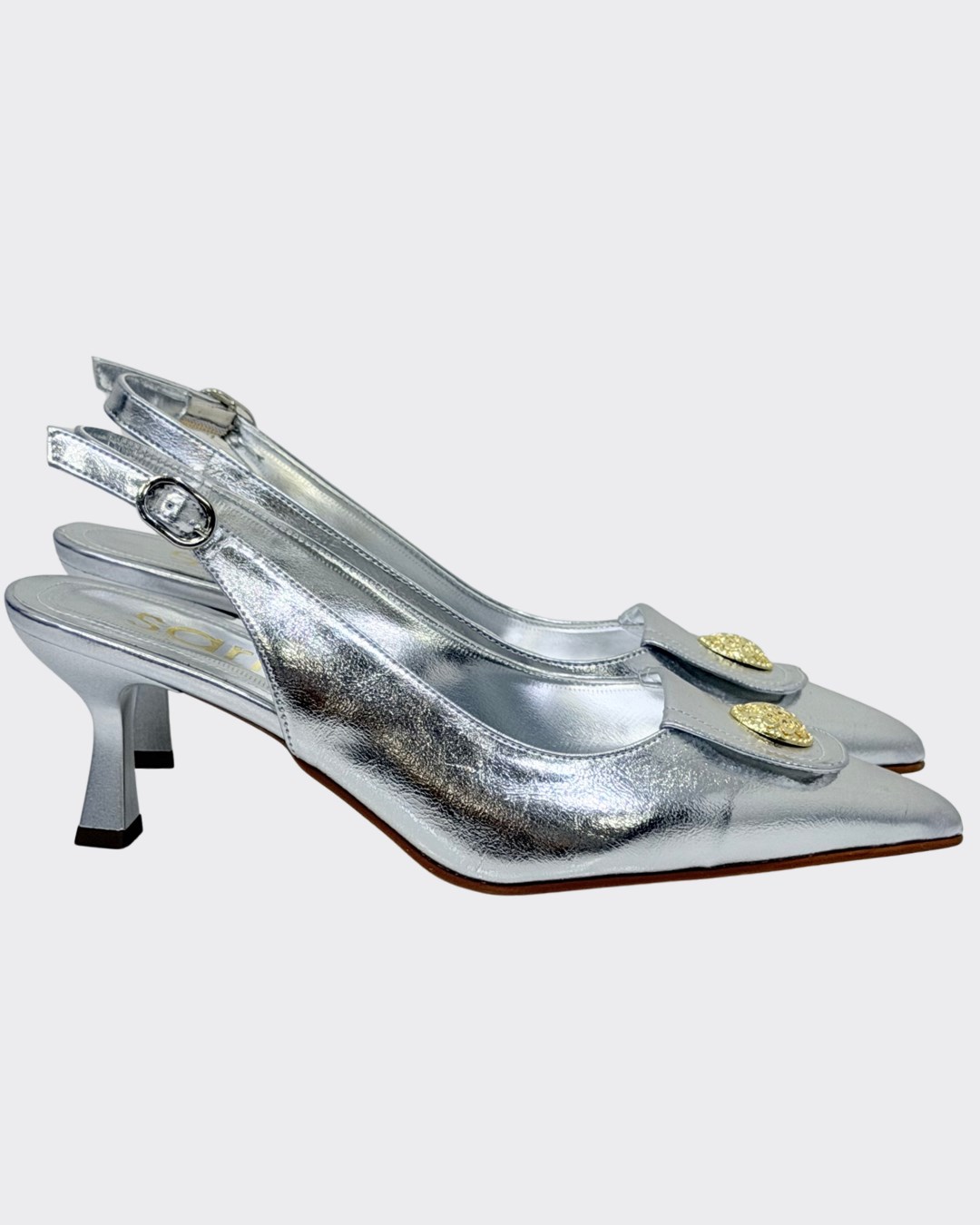 Toka Tasarımlı 7 Cm Rahat Topuklu Stiletto