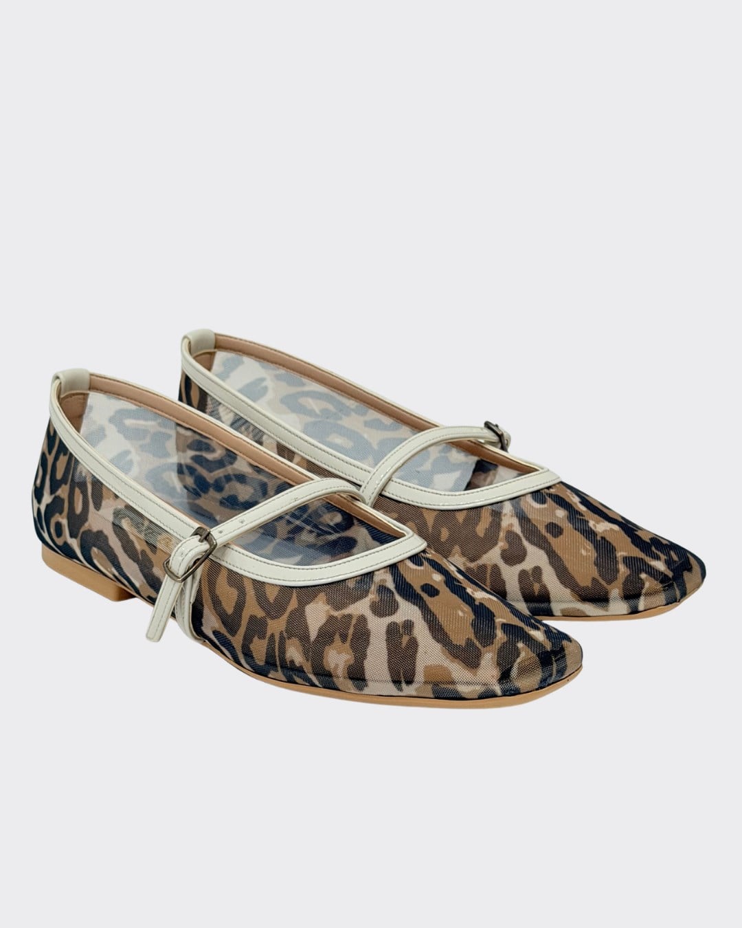 Transparan Tasarımlı Bantlı Leopar Babet