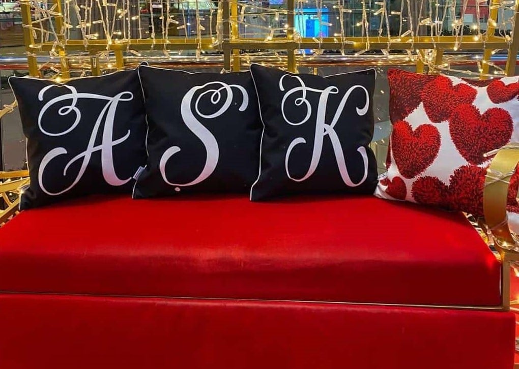 AŞK-KALP - HARFLİ-H1085 KIRMIZI KALPLİ