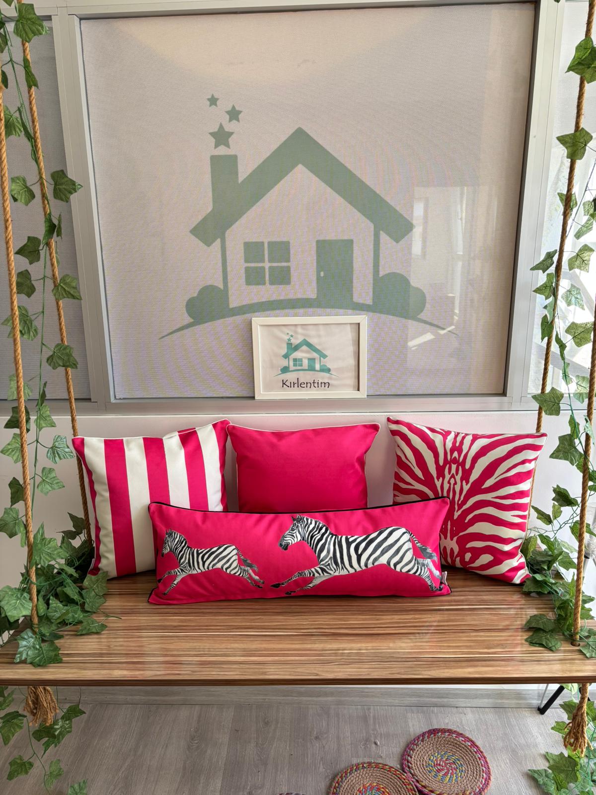 FUŞYA-ZEBRA-ÇİZGİLİ-DÜZ 4LÜ KOMBİN SET