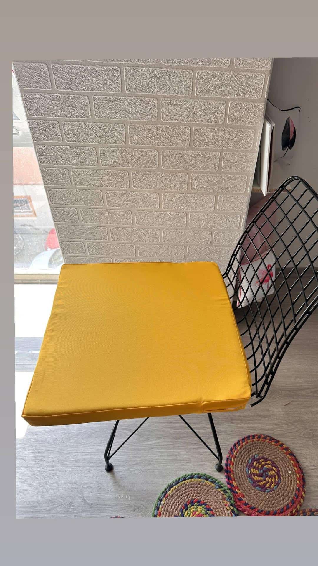 SU GEÇMEZ KALİTELİ OXFORD KUMAŞ 5 CM SÜNGERLİ - DÜZ SARI - MİNDER 