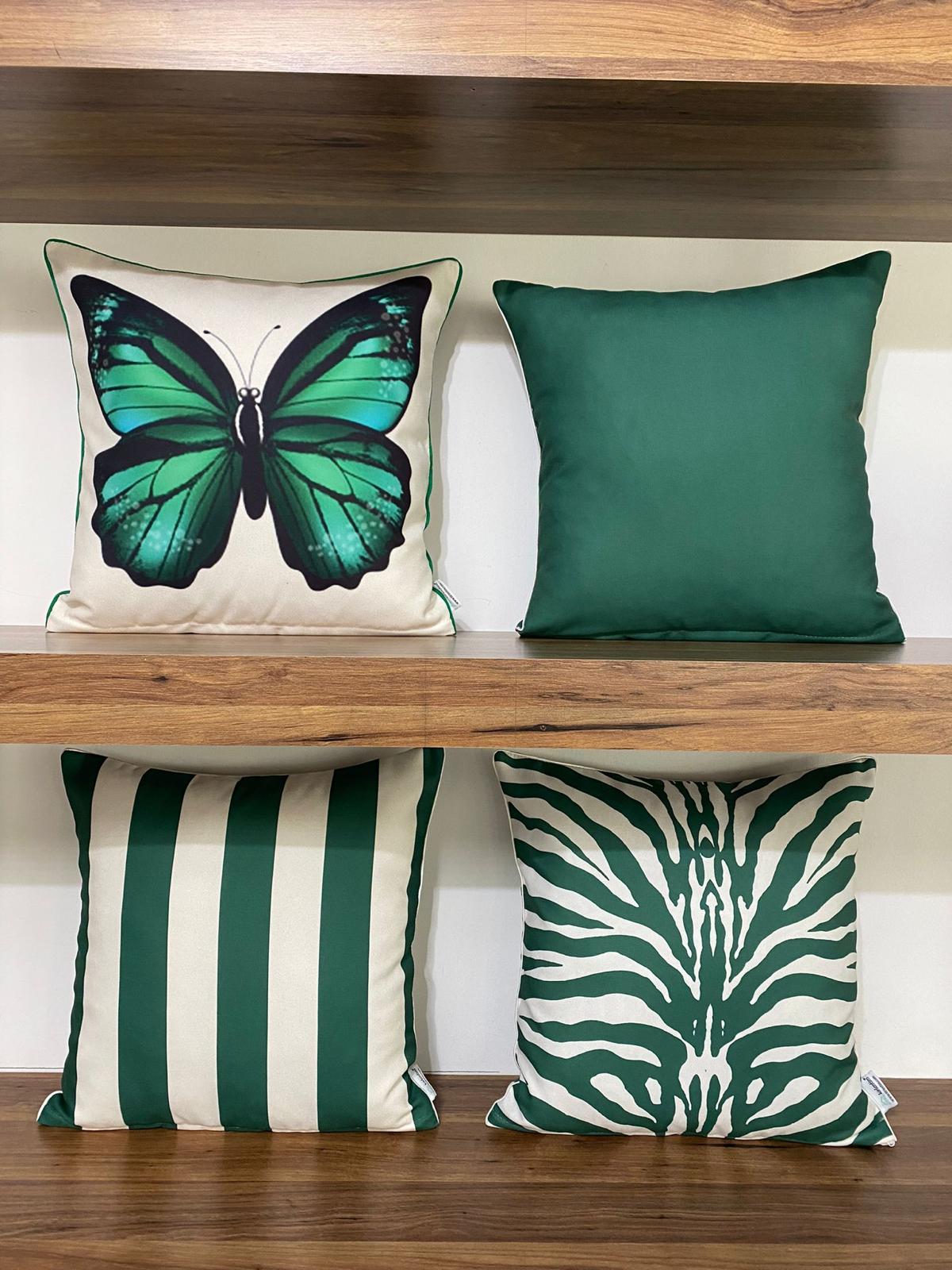 YEŞİL KREM ZEBRA SET