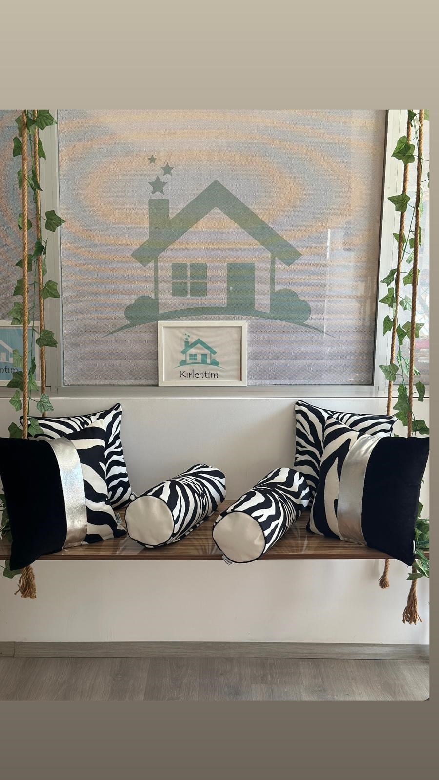 E714 SİYAH BEYAZ ZEBRA DESENLİ 6'LI KOMBİN
