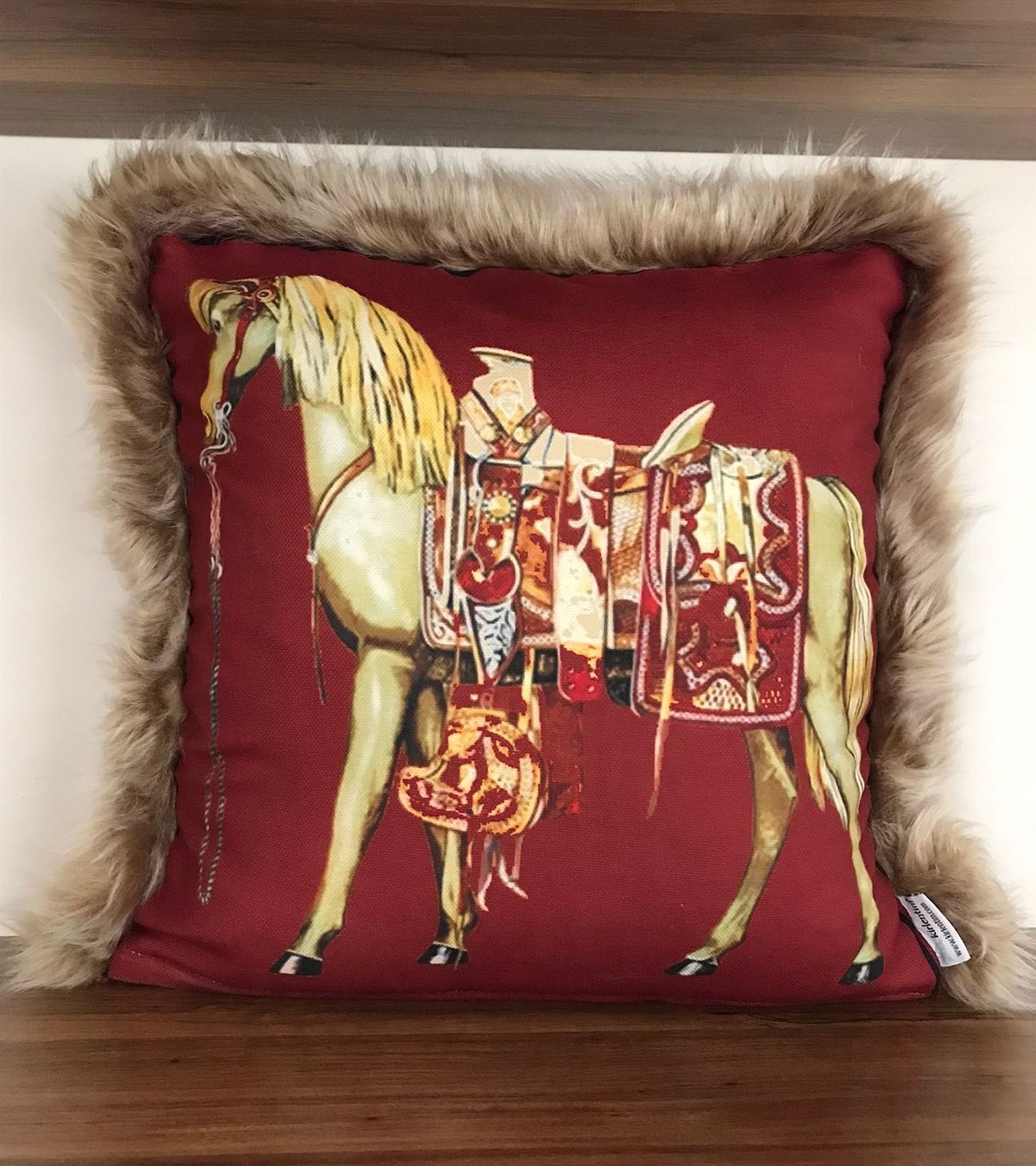 E967 BORDO ZEMİN KENARLARI VİZON PELUŞLU LEOPAR-4343