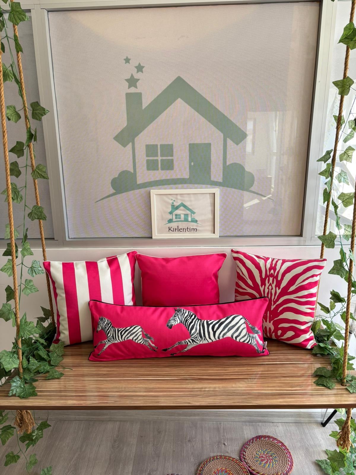 FUŞYA-ZEBRA-ÇİZGİLİ-DÜZ 4LÜ KOMBİN SET