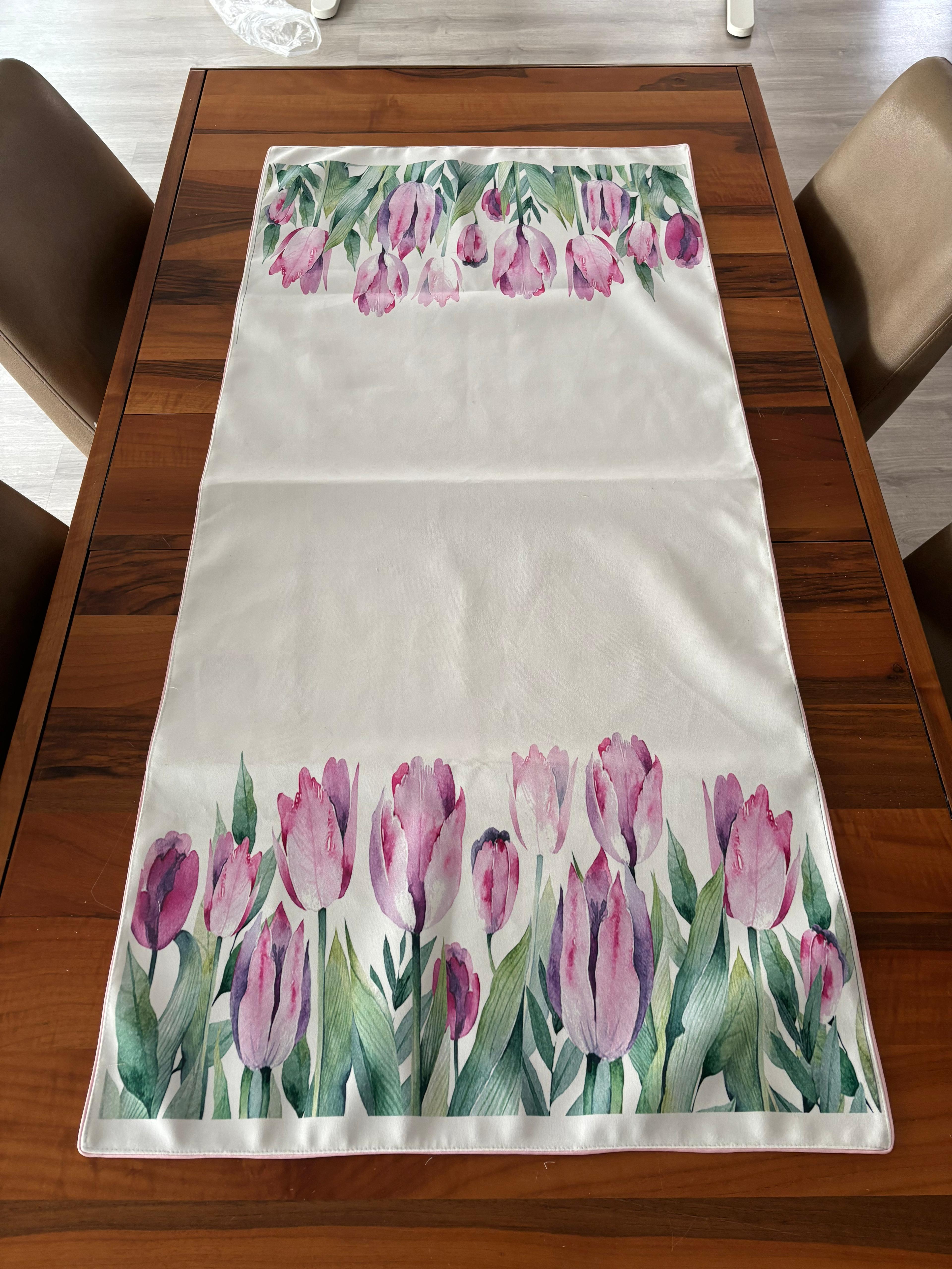 H1203 PEMBE MOR LALELER RUNNER 