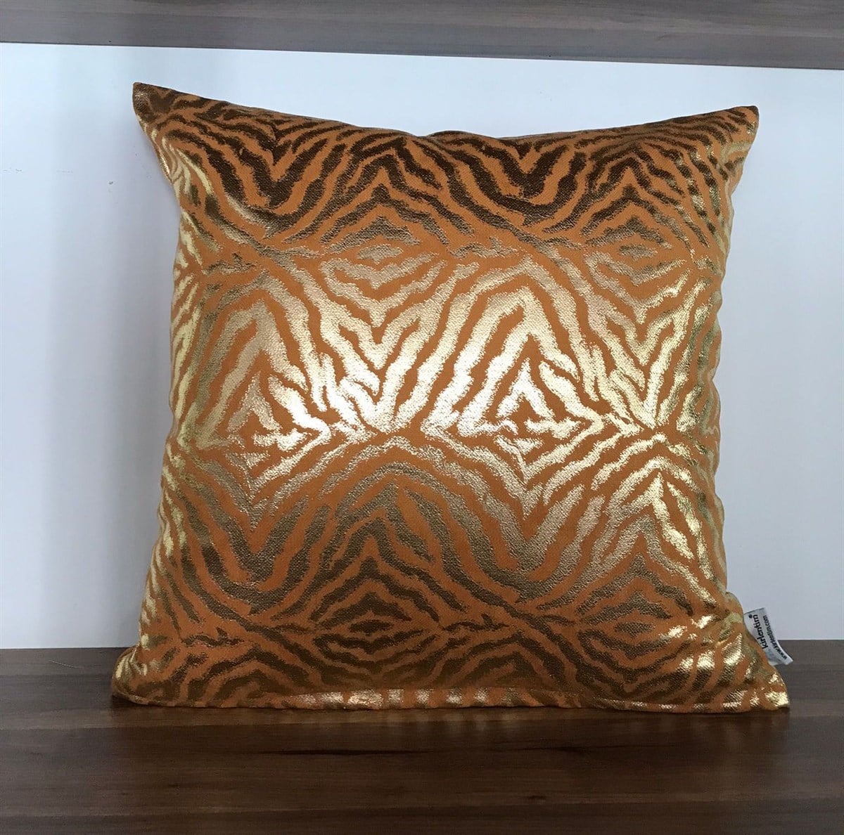 HARDAL ZEMİN LABİRENT DESEN GOLD VARAK BASKILI-4343