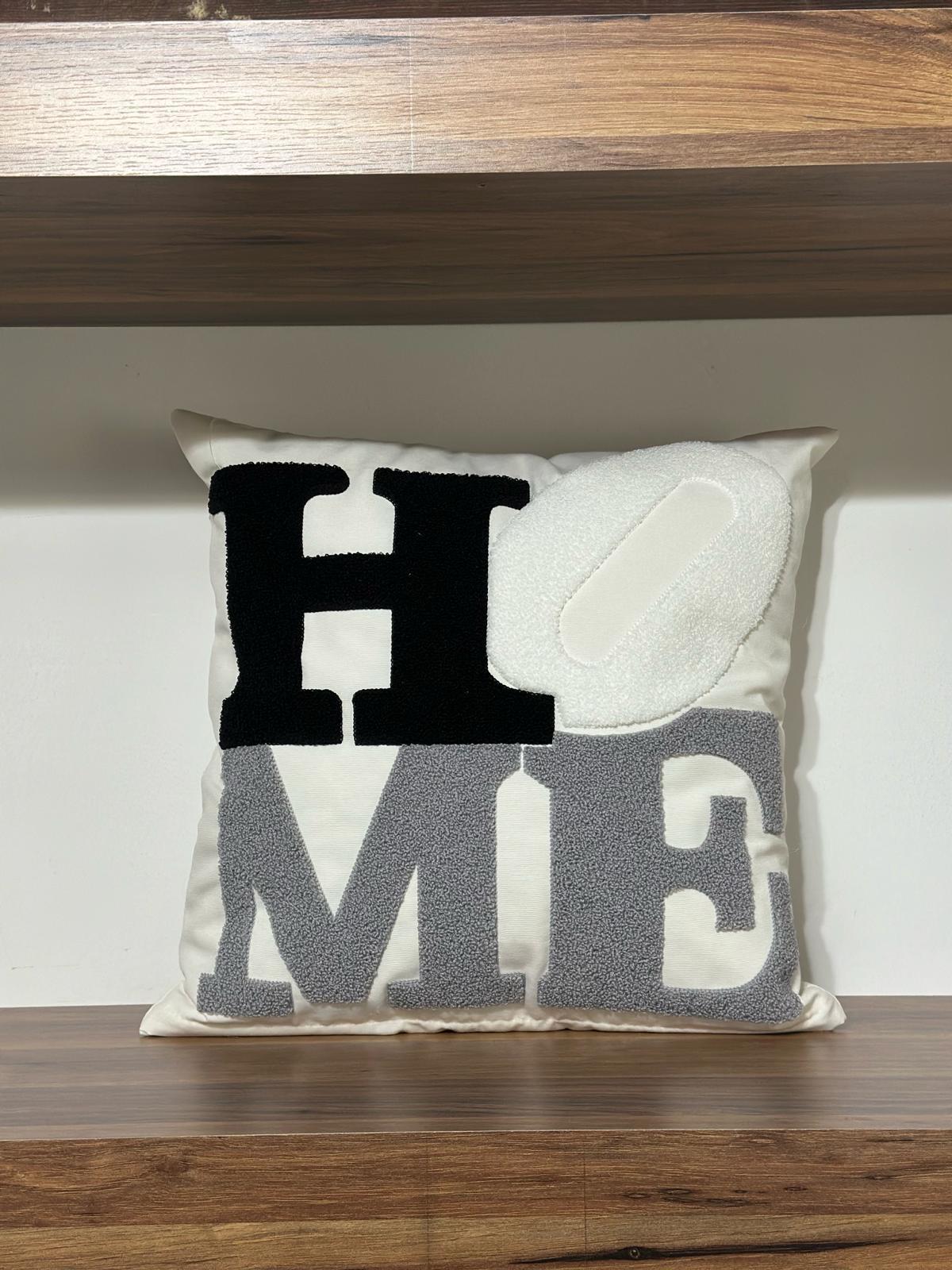 HRN05032024 KREM ZEMİN PUNCH İŞLEME HOME YAZILI