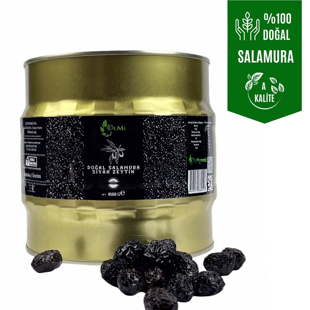 Siyah Zeytin Akdeniz   1.750 Gr Net  