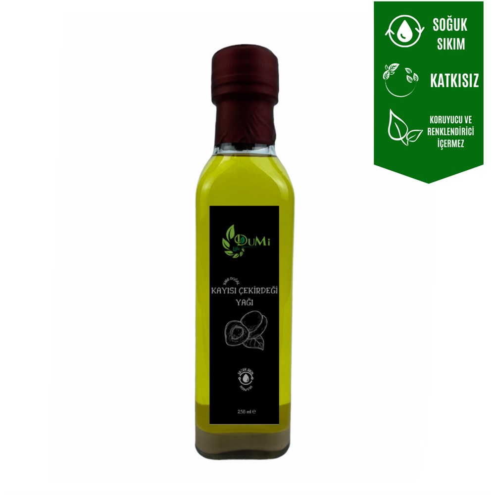 Soğuk Sıkım Kayısı  Çekirdeği  Yağı 250 ML