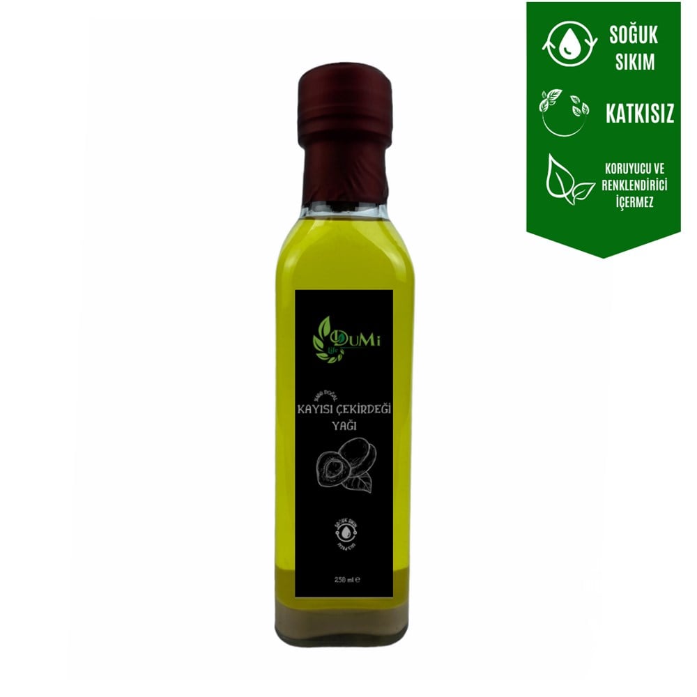 Soğuk Sıkım Kayısı  Çekirdeği  Yağı 250 ML