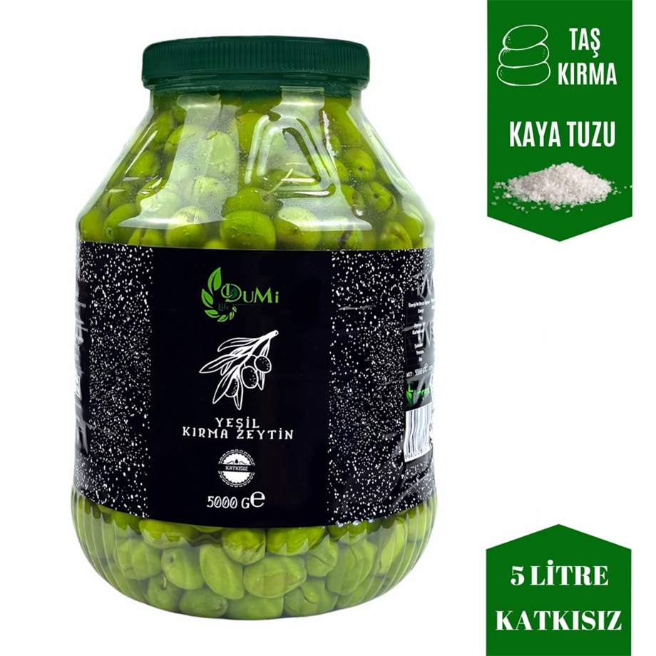 Taş Kırma  Yeşil Zeytin 5 LT / 2022