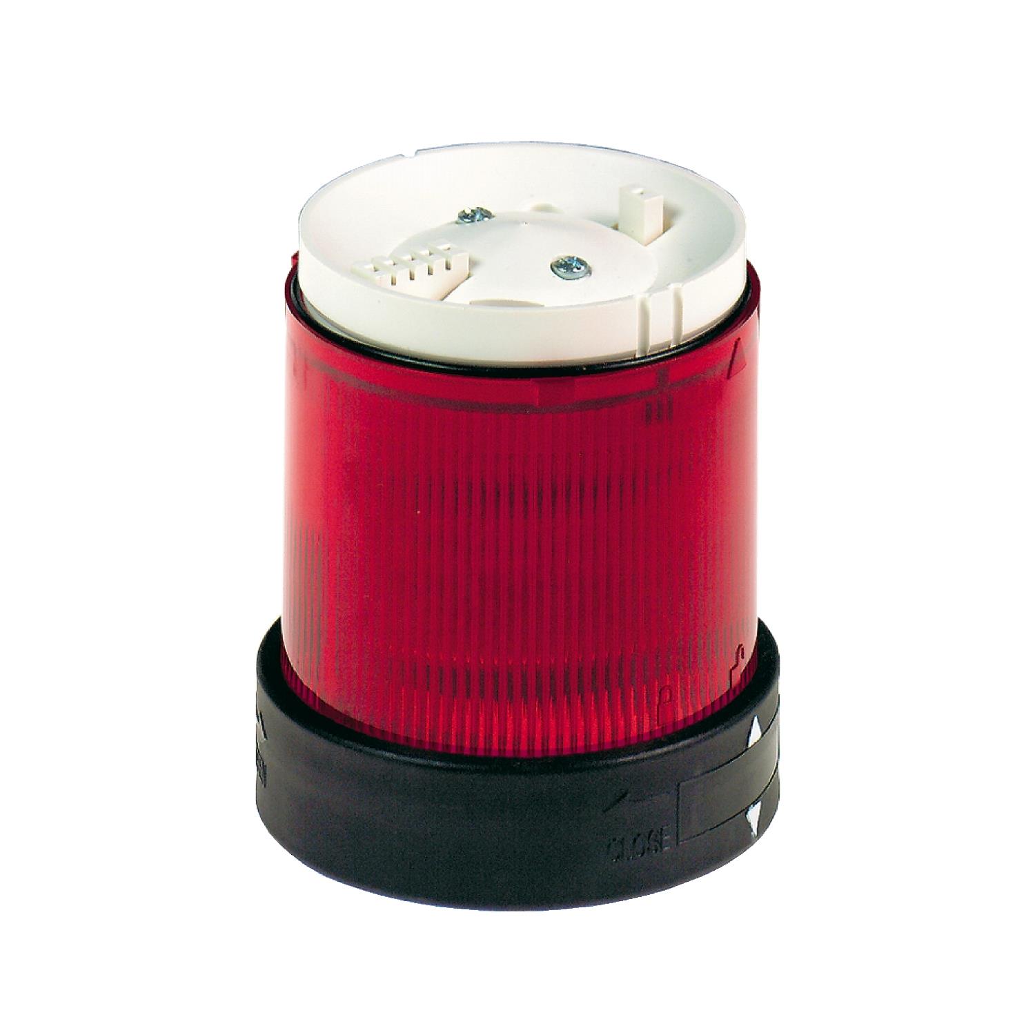 Ø 70 mm ışıklı birim - yanıp sönen - kırmızı - IP65 - 24 V