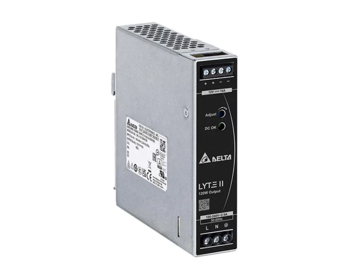 DELTA Lyte II Ray Tipi Güç Kaynağı, Giriş: 90-264VAC 1Faz, Çıkış: 24V 120W
