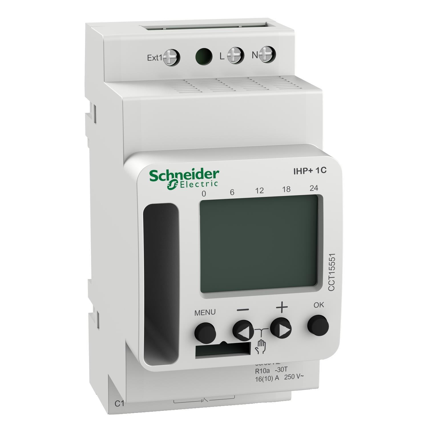 Acti9 IHP+ 1C (24 saat/7 gün) SMARTw Zaman Saati