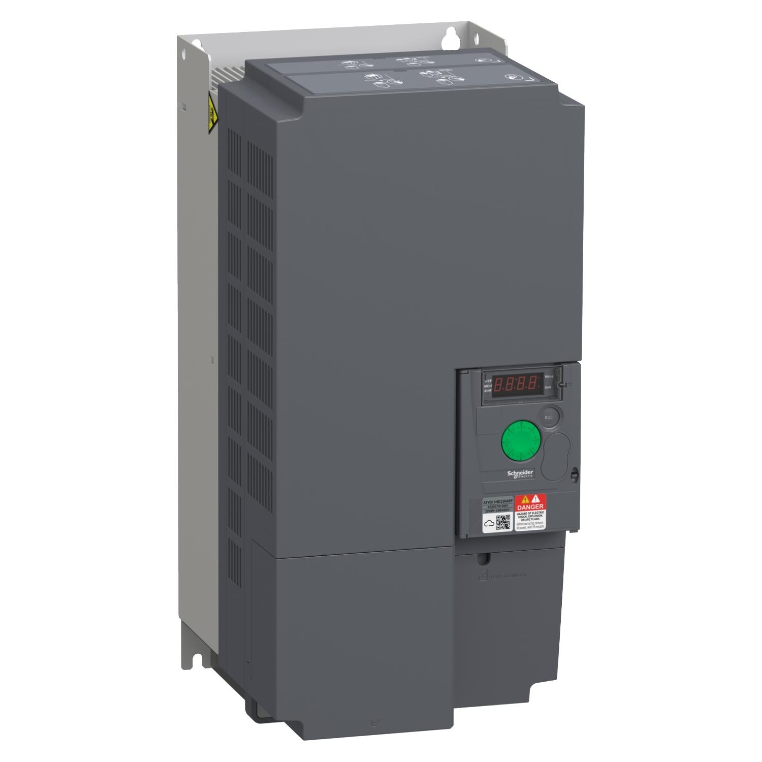 Değişken hızlı sürücü ATV310, 22 kW, 30 hp, 380...460 V, 3 phase, with filter