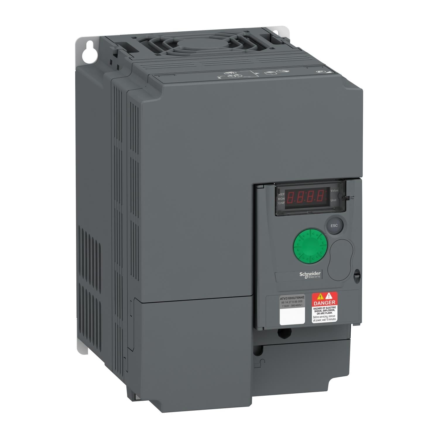 Değişken hızlı sürücü ATV310, 7.5 kW, 10 hp, 380...460 V, 3 fazlı, filtresiz