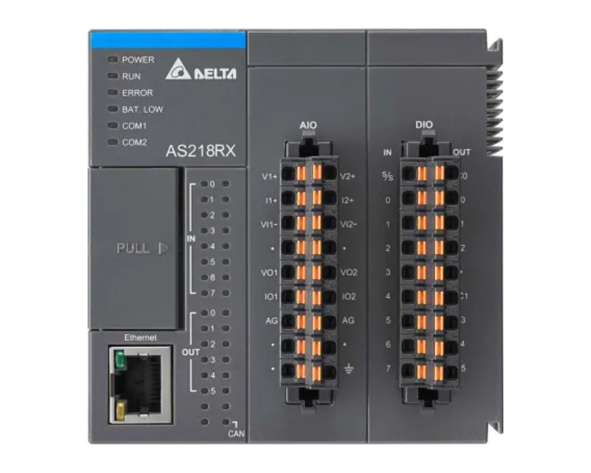 DELTA AS228 PLC 8 DI - 2 AI Giriş 6 Röle DO - 2 AO Çıkış