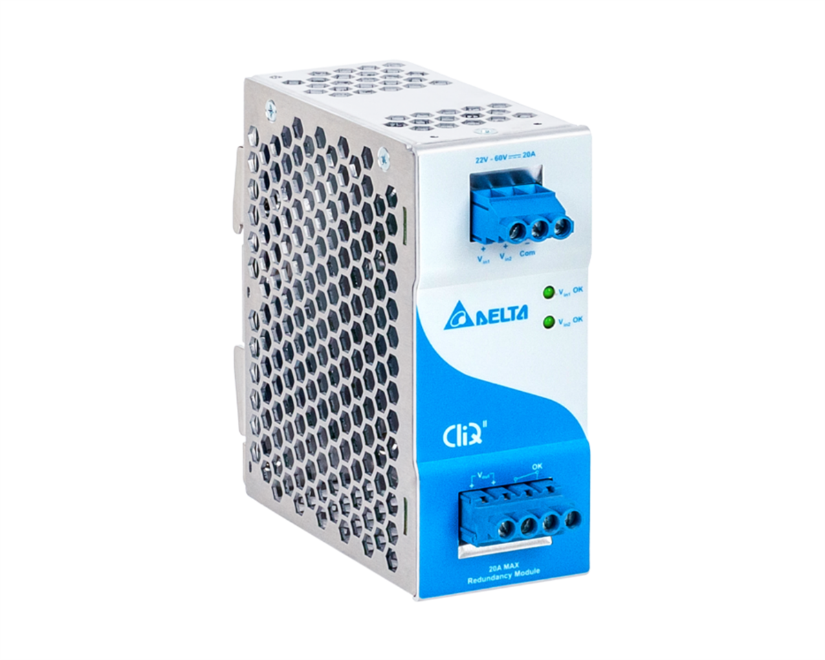 DELTA CliQ ACC Ray Tipi Güç Kaynağı, Giriş: 22-60VDC, Çıkış: 24V 480W, ATEX Sertifikalı