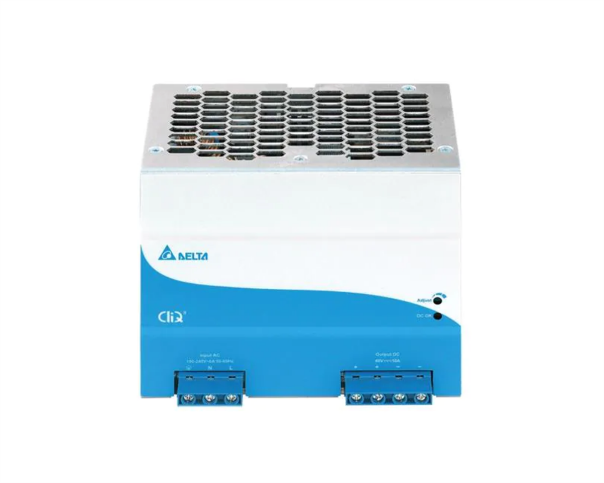 DELTA CliQ II Ray Tipi Güç Kaynağı, Giriş: 85-264VAC 1Faz, Çıkış: 48V 480W , ATEX Sertifikalı 