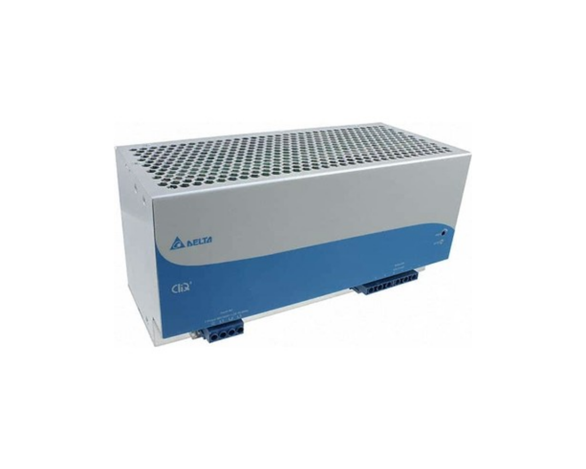 DELTA CliQ II Ray Tipi Güç Kaynağı, Giriş: 320-600VAC 3 Faz, Çıkış: 24V 960W