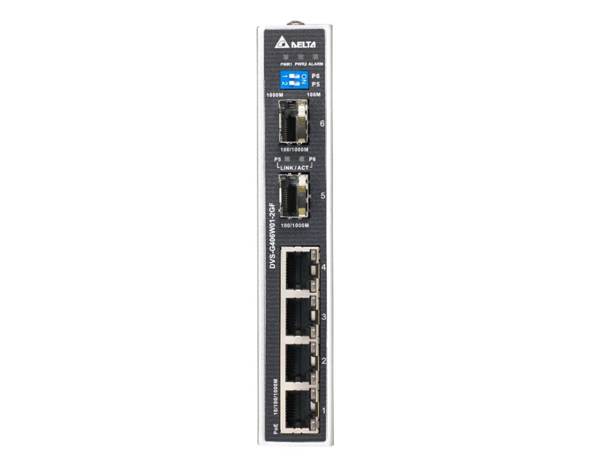 DELTA DVS Ethernet Switch Ethernet/Fiber: 6 / 0