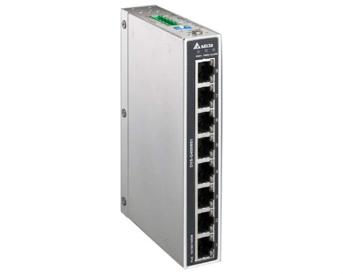 DELTA DVS Ethernet Switch Ethernet/Fiber: 8 / 0  (8 Port PoE)