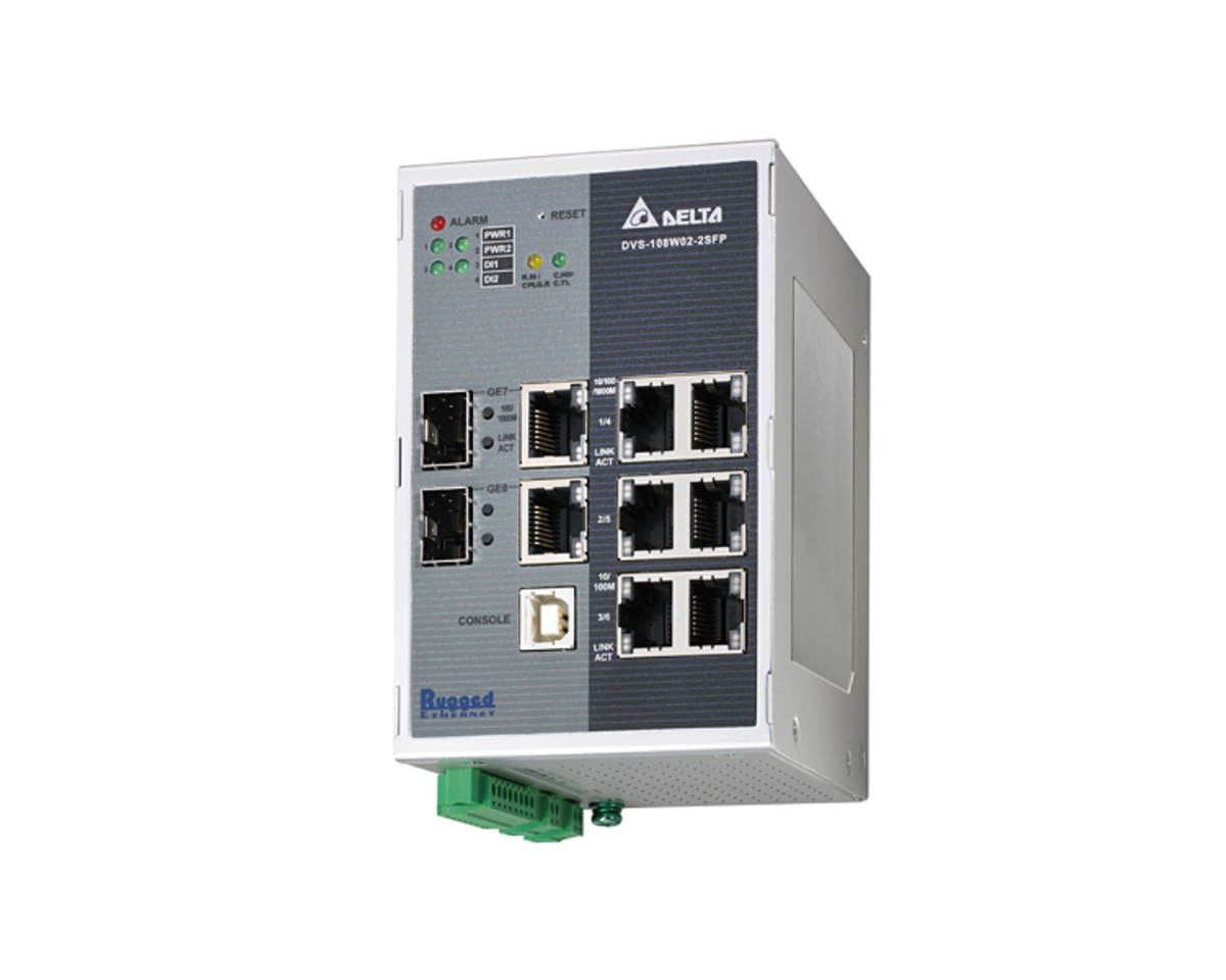 DELTA DVS Ethernet Switch Ethernet/Fiber: 6 / 2