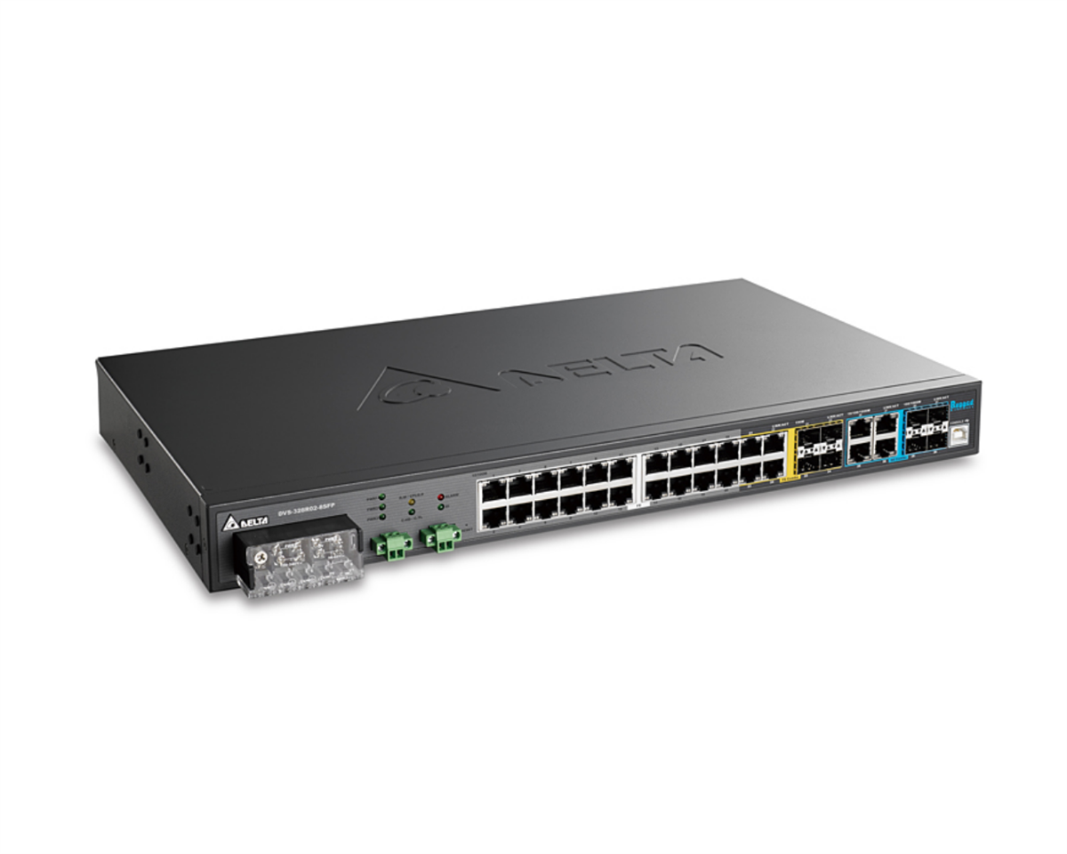 DELTA DVS Ethernet Switch Ethernet/Fiber: 20 / 8