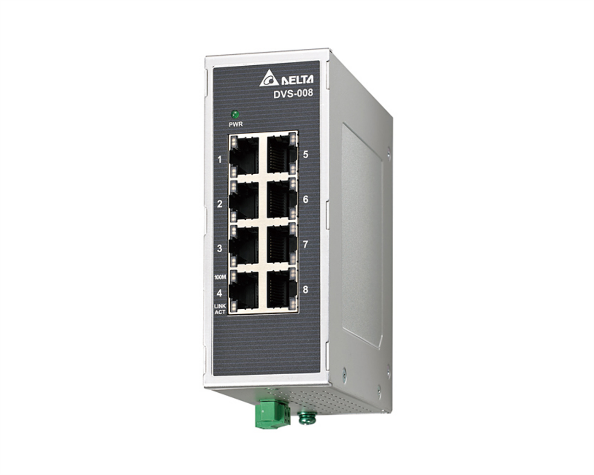 DELTA DVS Ethernet Switch Ethernet/Fiber: 8 / 0