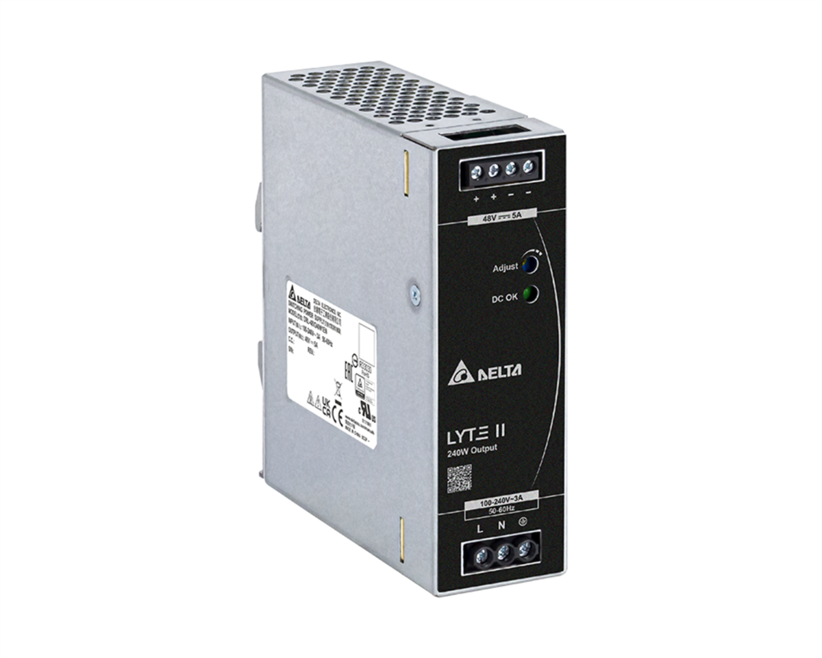 DELTA Lyte II Ray Tipi Güç Kaynağı, Giriş: 90-264VAC 1Faz, Çıkış: 48V 240W