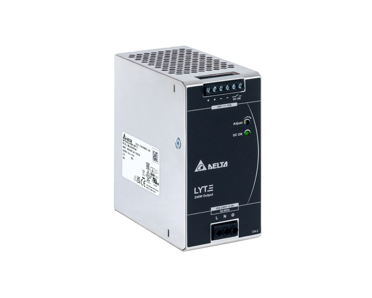 DELTA Lyte Ray Tipi Güç Kaynağı, Giriş: 85-264VAC 1Faz, Çıkış: 24V 240W