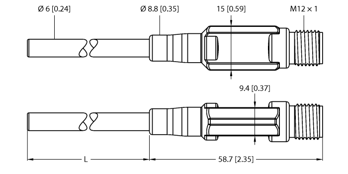 TTM050C-206A-CF-LI6-H1140-L150-50/50°C
